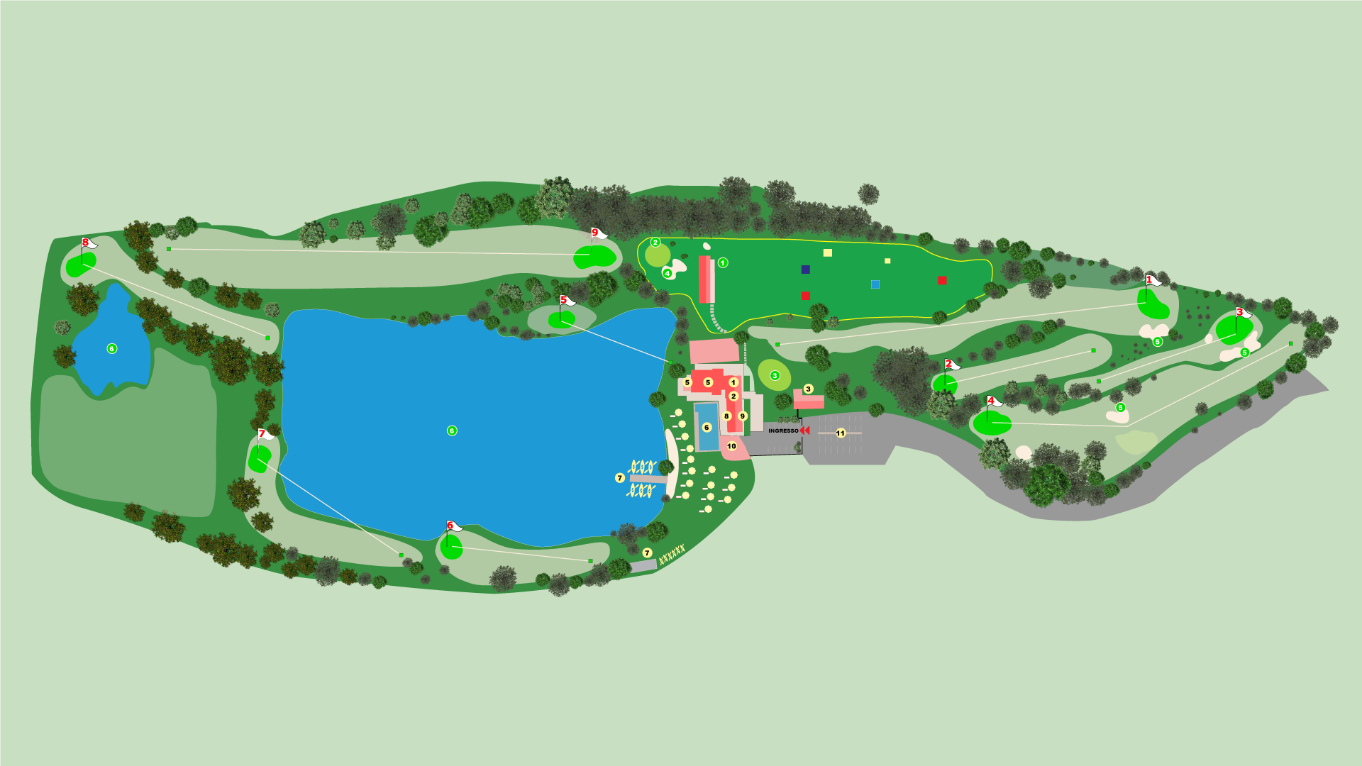 golfAostaBrissogne Planimetria