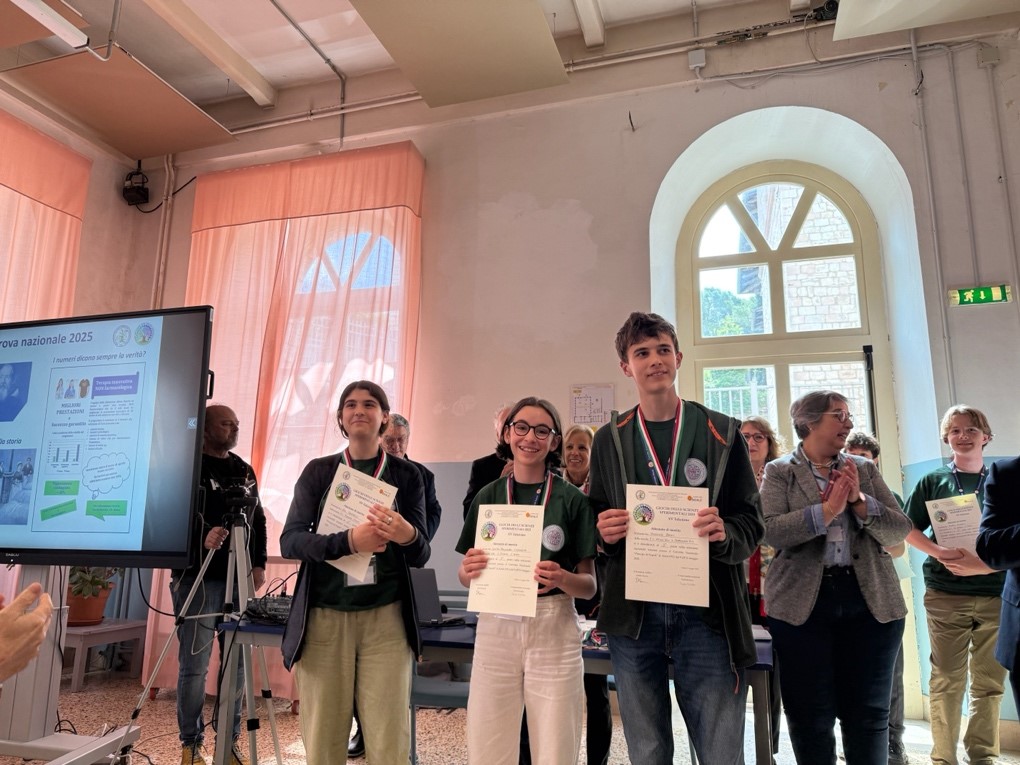Cecilia Chasseur alla premiazione