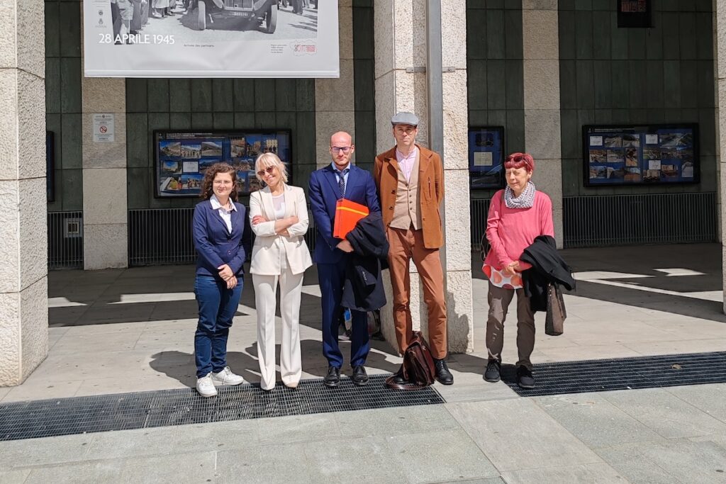 La delegazione del Comitato Insieme per Cime Bianche alle audizioni in Commissione