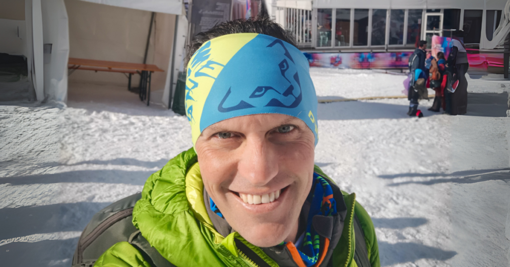 Davide Verthuy alla partenza di La Thuile