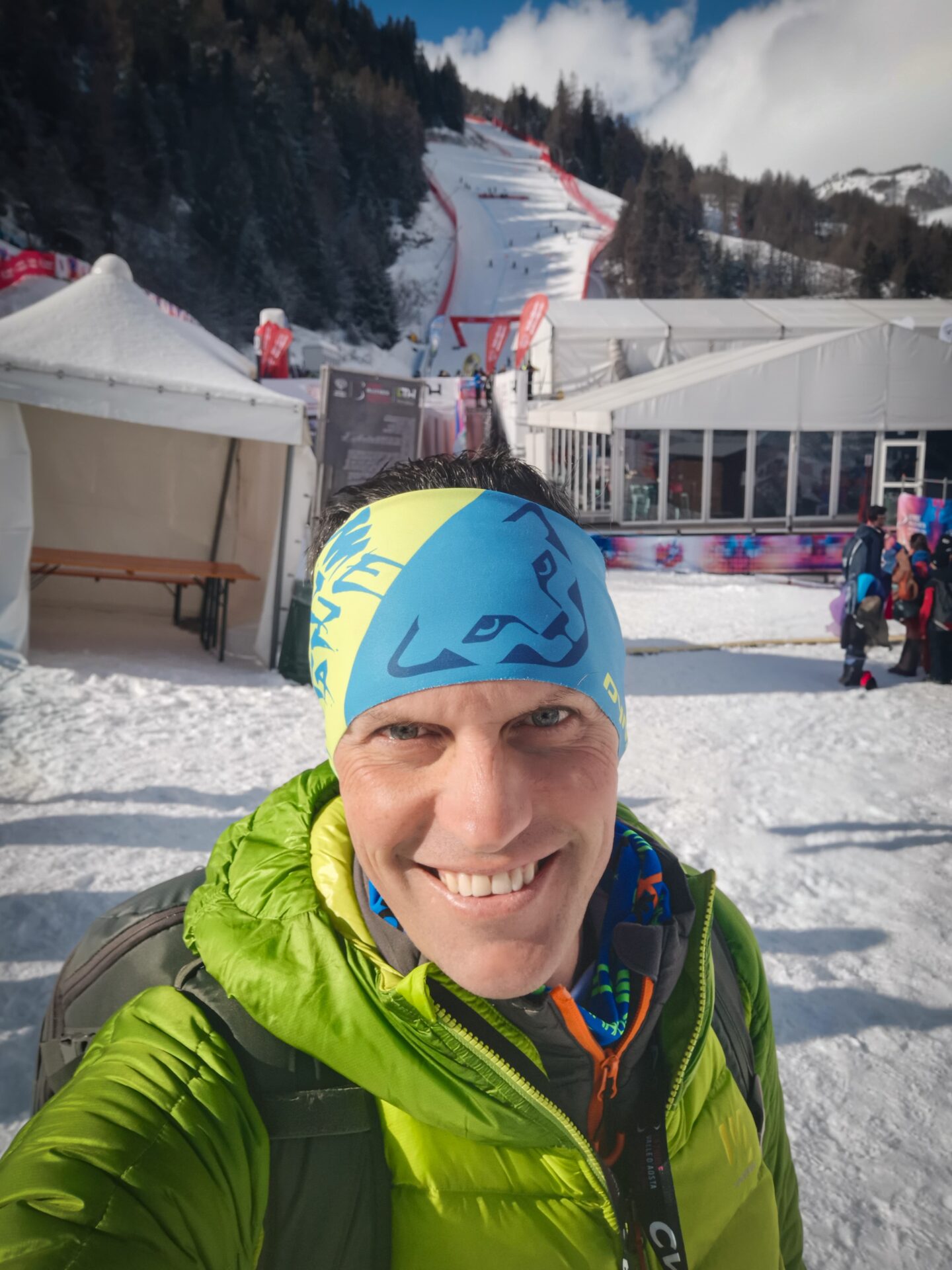 Davide Verthuy alla partenza di La Thuile