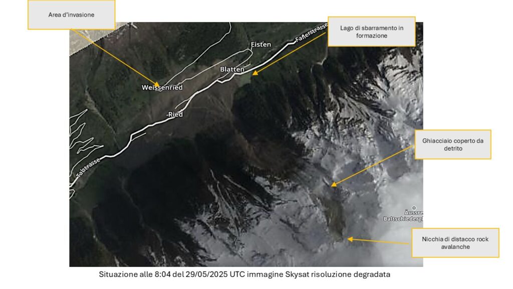 immagine fornita dalla regione Valle D'Aosta provider Planet Labs