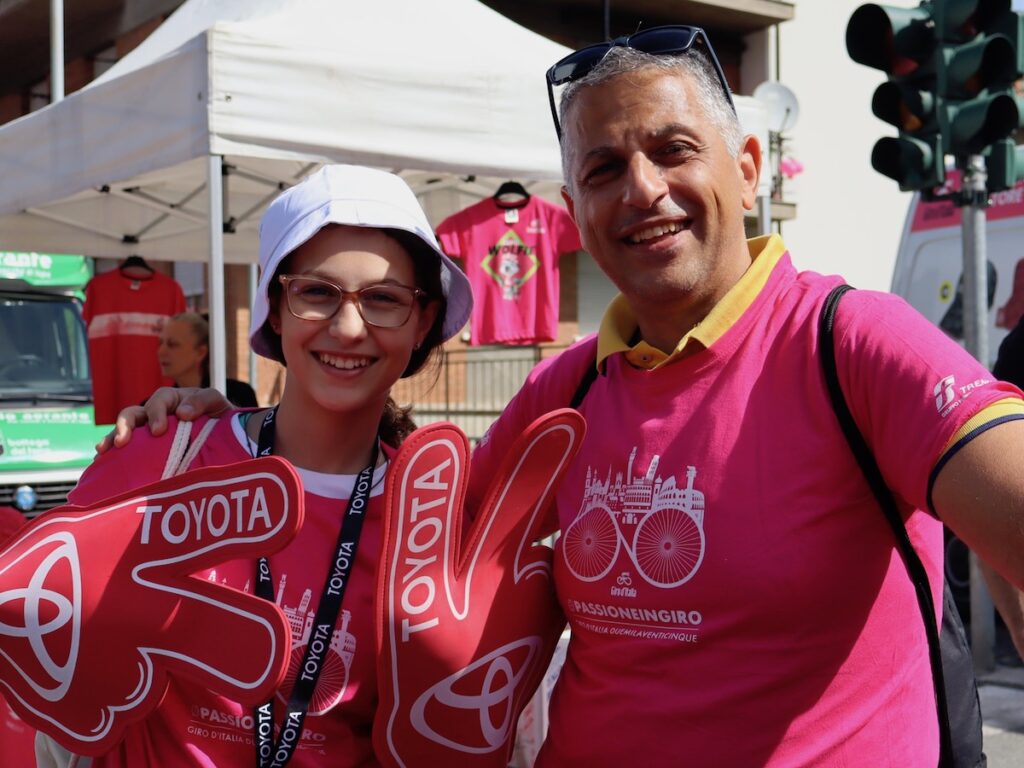 Partenza a Verrès del Giro d'Italia Foto Alice Dufour
