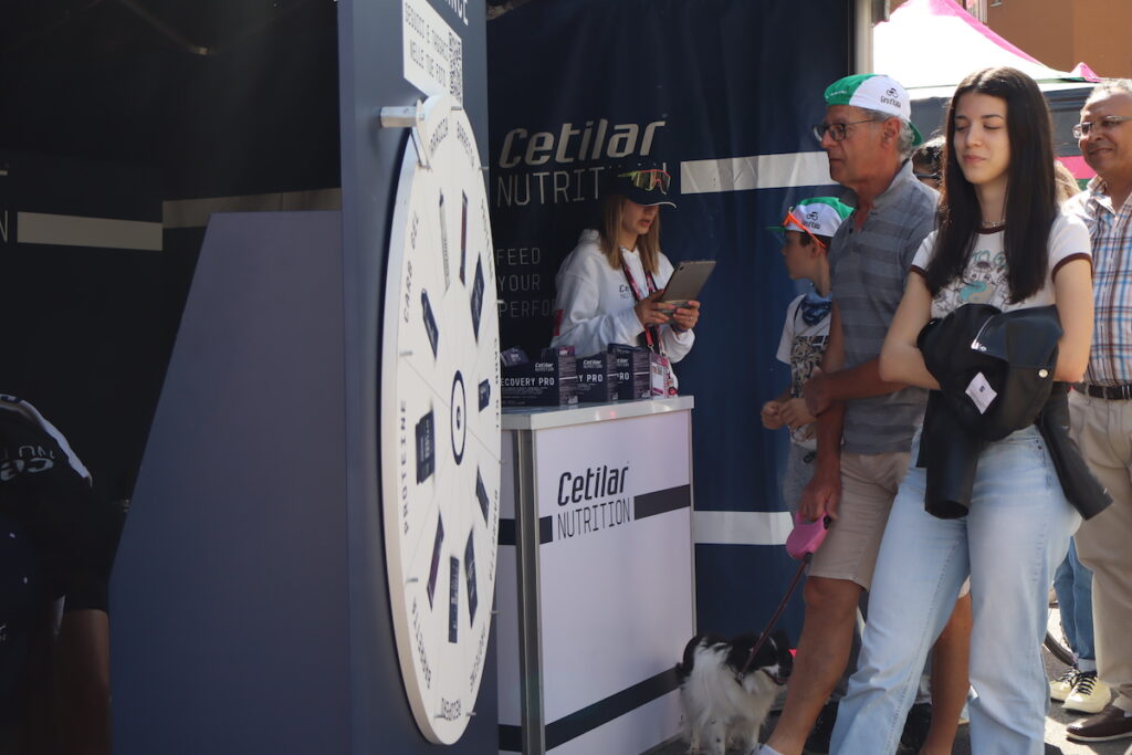 Partenza a Verrès del Giro d