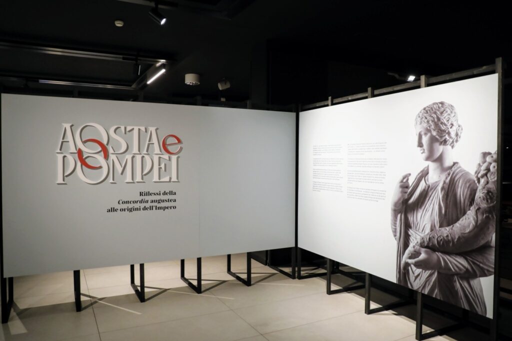 Vernissage della mostra Aosta e Pompei