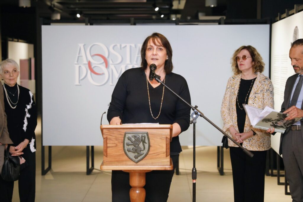 Vernissage della mostra Aosta e Pompei