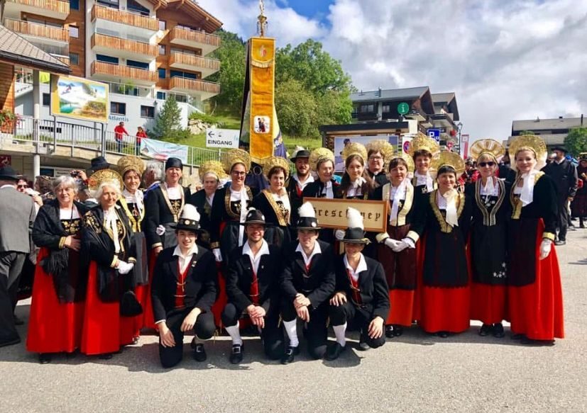 il gruppo di Gressoney al Walsertreffen