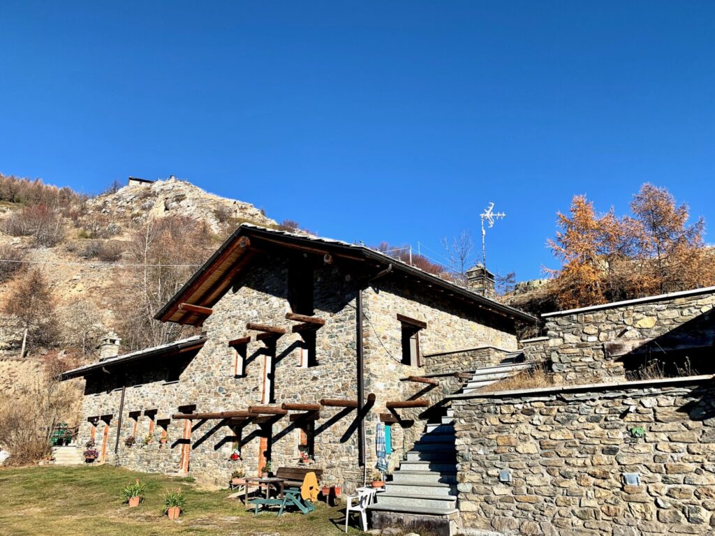 Casa di montagna Thouraz al loro arrivo