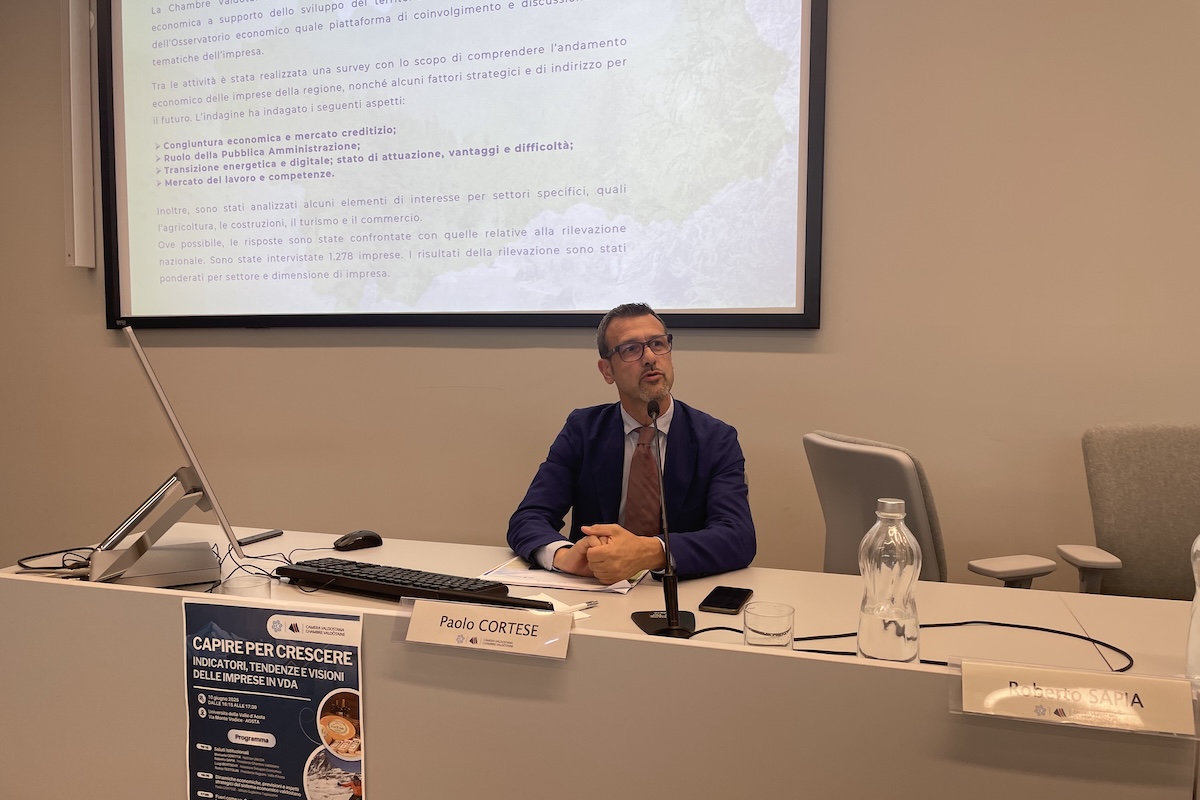 La presentazione del report "L’andamento dell’economia della Valle d’Aosta nel 2024"