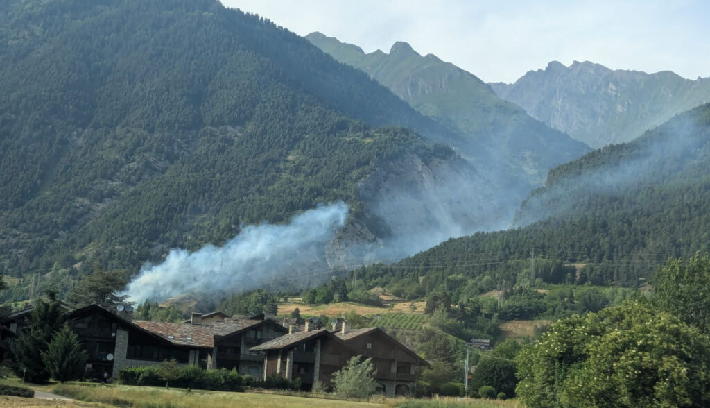Incendio Morgex