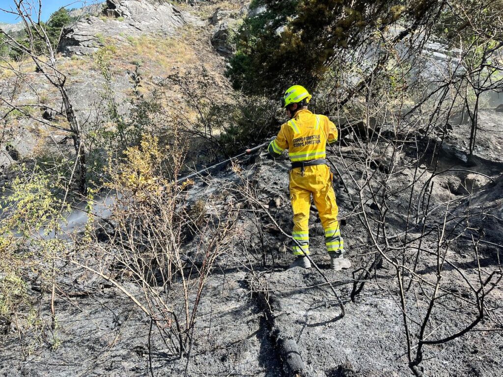 Incendio Morgex