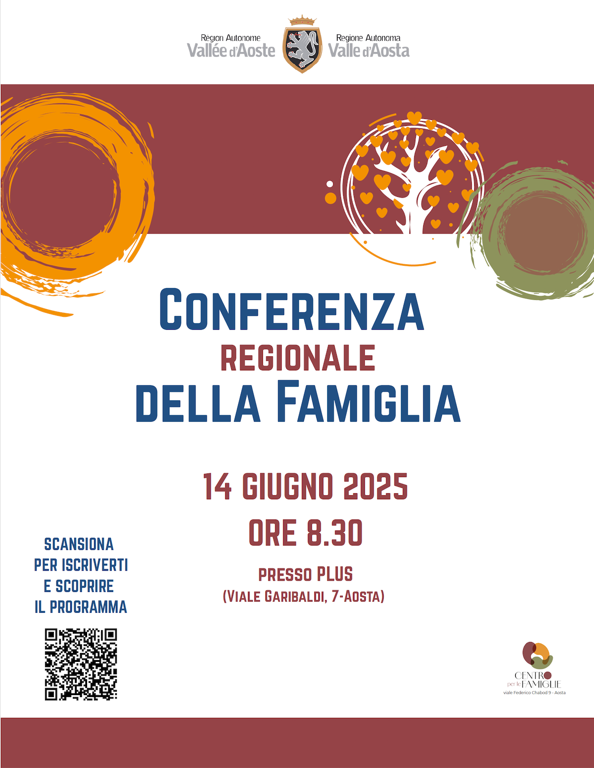 Locandina Conferenza regionale della Famiglia