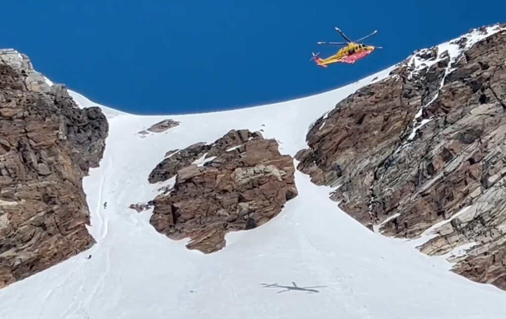 Recupero alpinisti Monte Rosa
