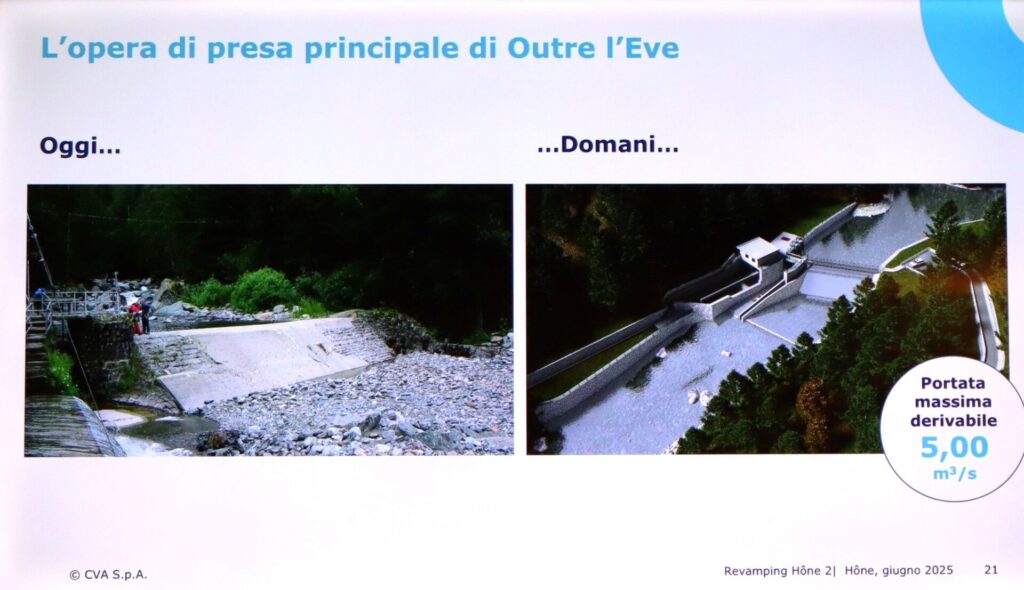 Render lavori di rifacimento dell’impianto idroelettrico di Hône 2