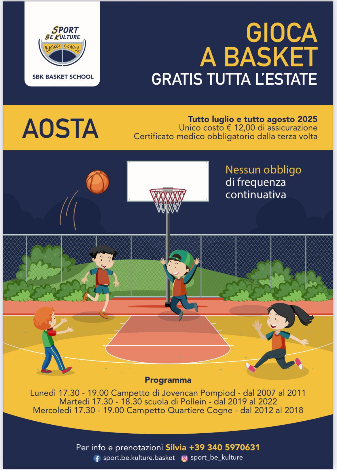 SBK attività estiva