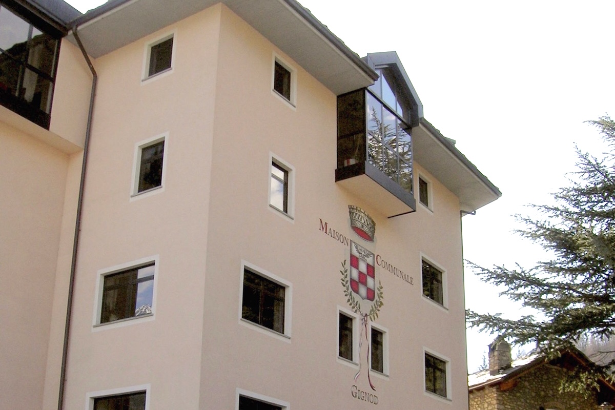 Il municipio di Gignod