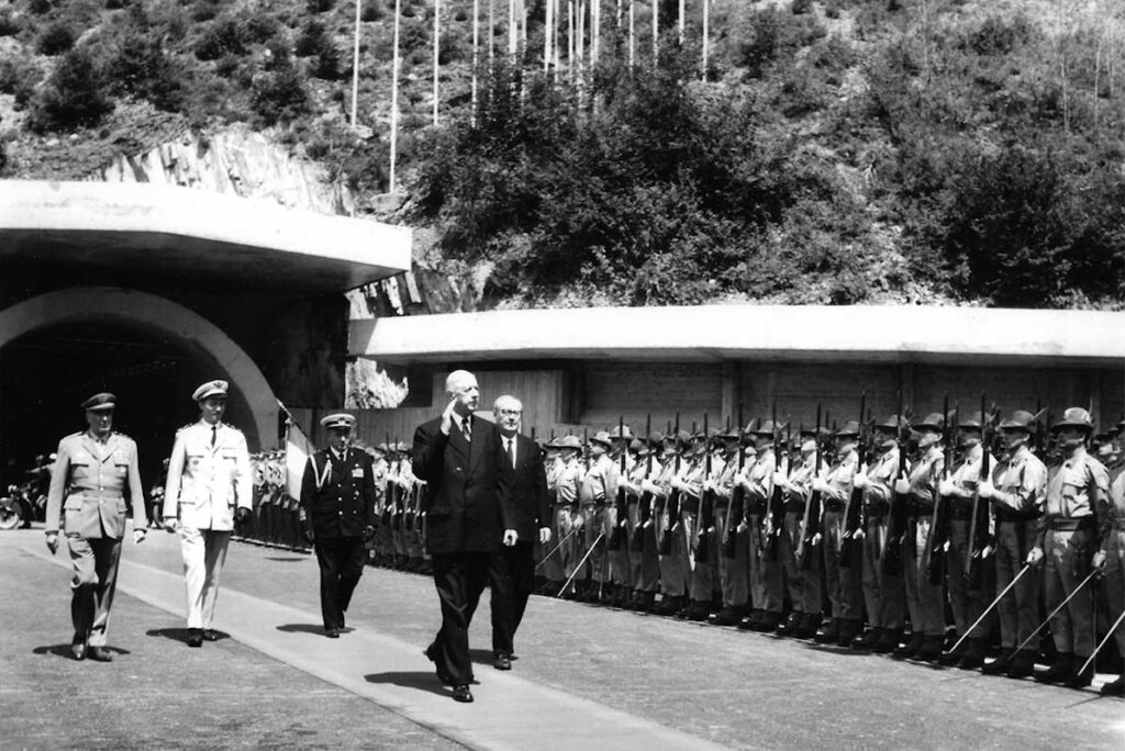 L'inaugurazione del Traforo del Monte Bianco - Foto da tunnelmb.net