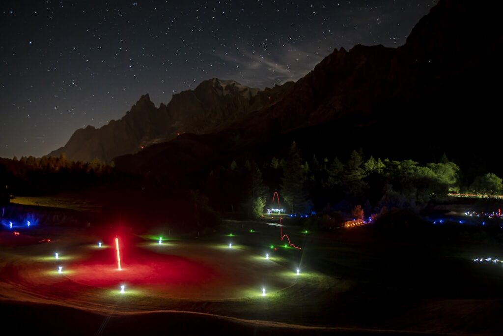 La gara Steve’s Golf by Night a Courmayeur