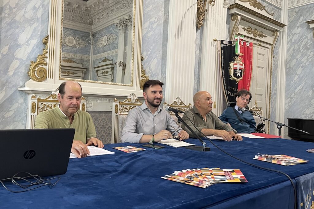 La presentazione di AostaClassica Workshop. Da sx: Salomone, tedesco, Giovinazzo e Bertin