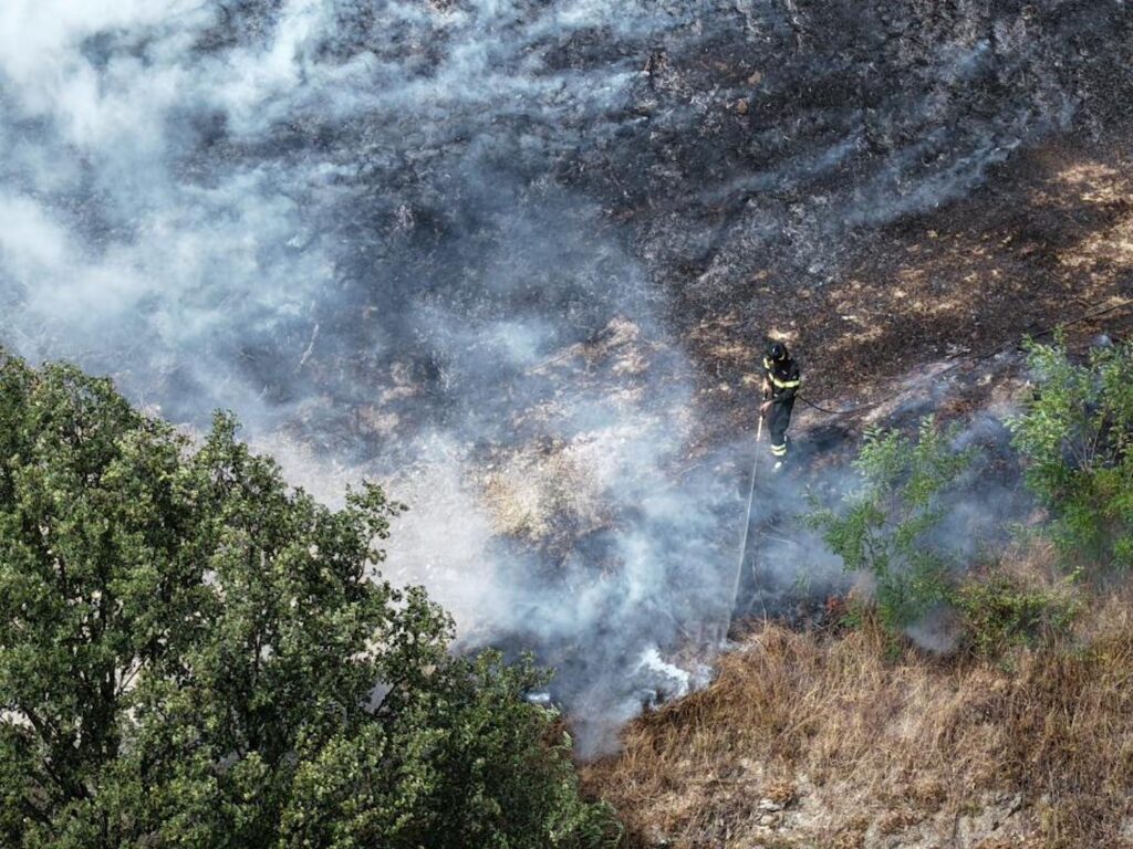 Incendio Regione Borgnalle Aosta