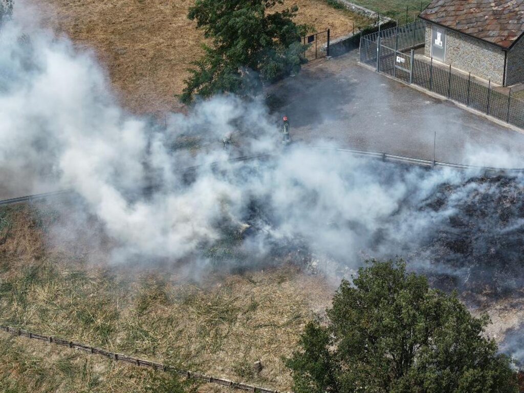Incendio Regione Borgnalle Aosta