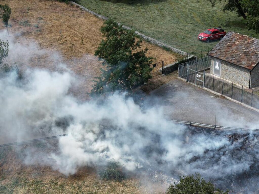 Incendio Regione Borgnalle Aosta