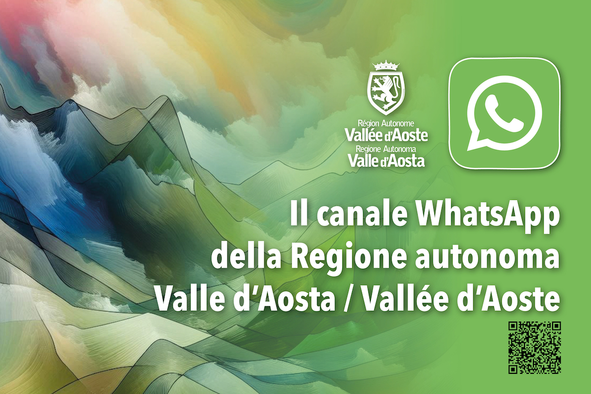 L'immagine del canale WhatsApp della Regione