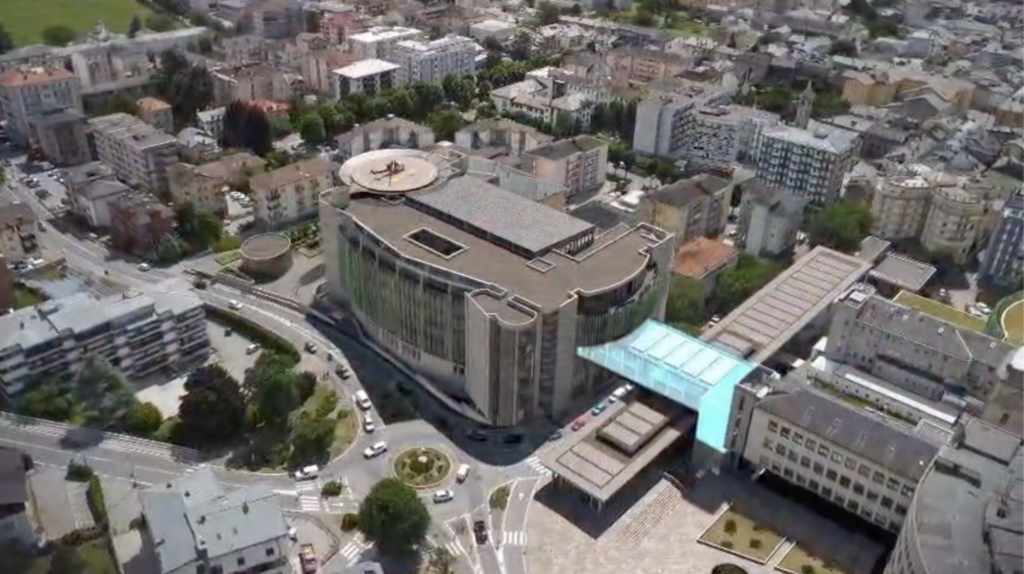 Rendering nuovo Ospedale