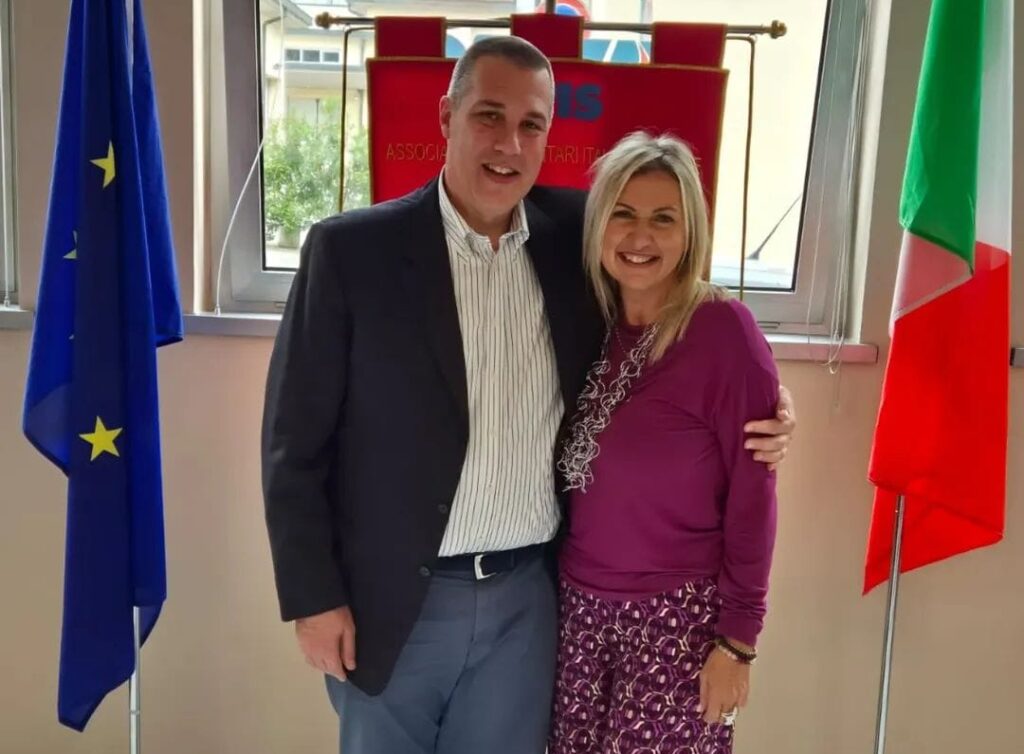 il Presidente nazionale Avis Oscar Bianchi con Ingrid Bredy