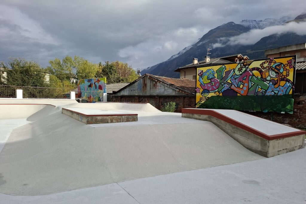 Lo skate park di Aosta dopo i lavori
