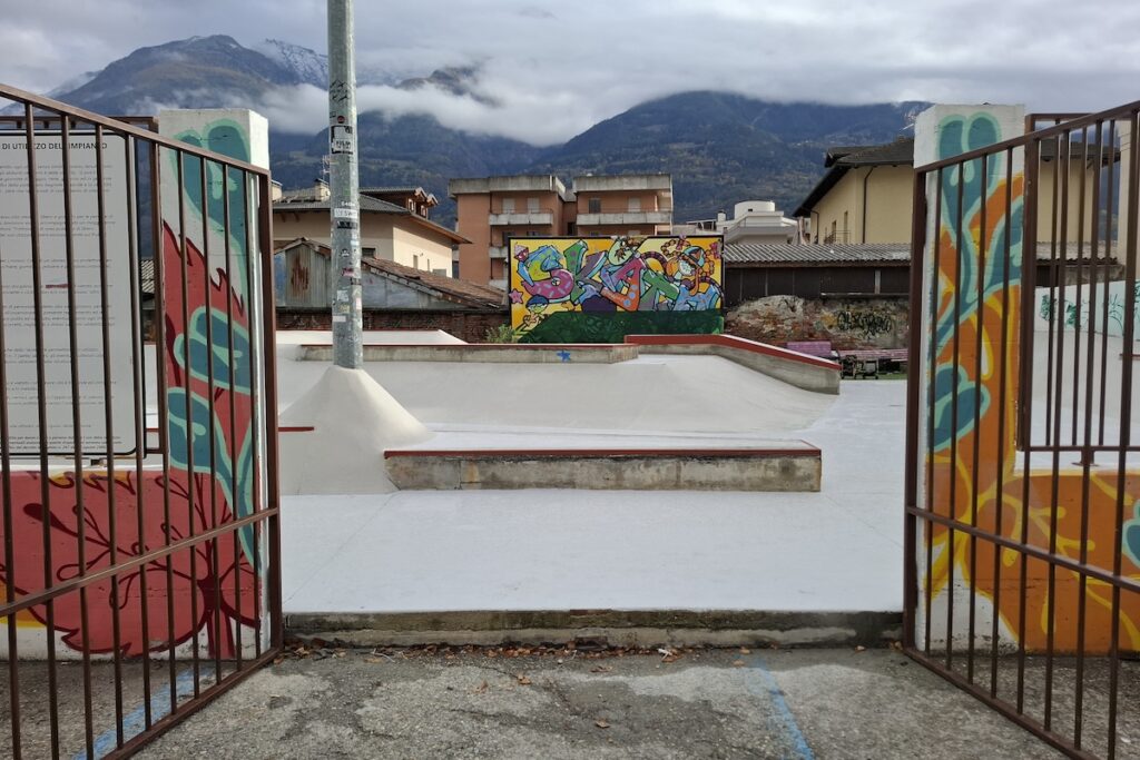 Lo skate park di Aosta dopo i lavori