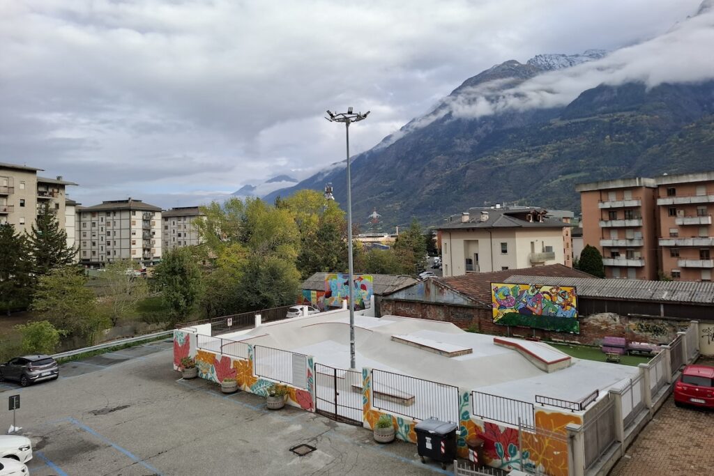 Lo skate park di Aosta dopo i lavori
