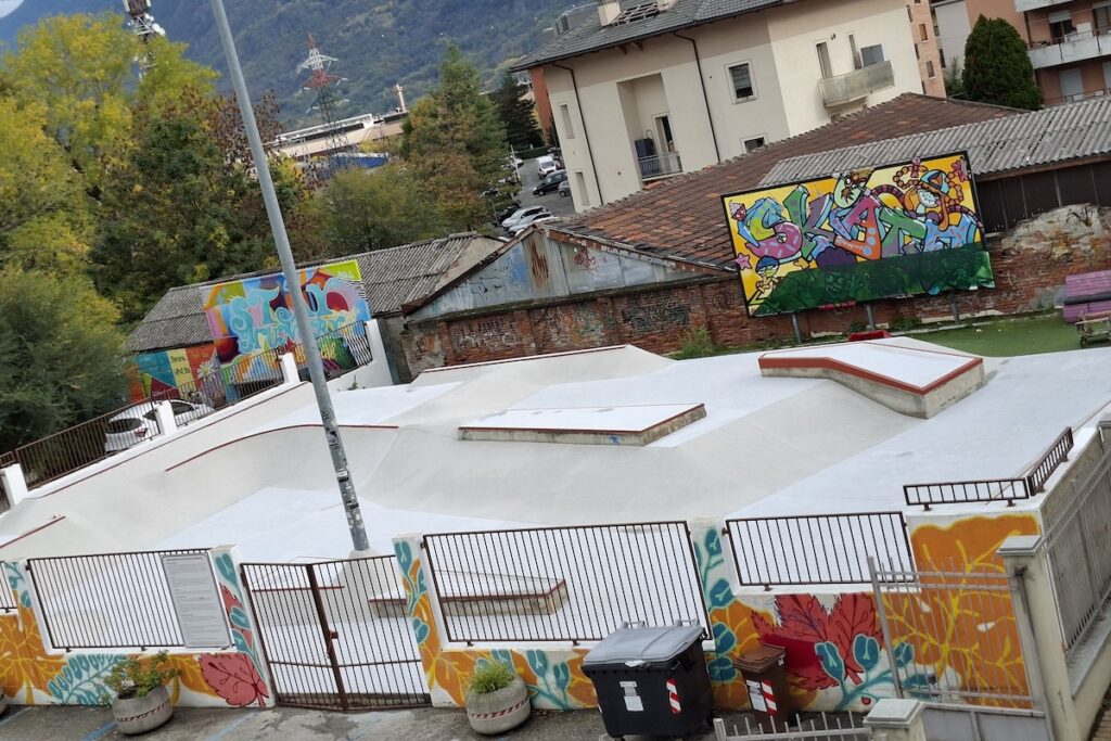 Lo skate park di Aosta dopo i lavori