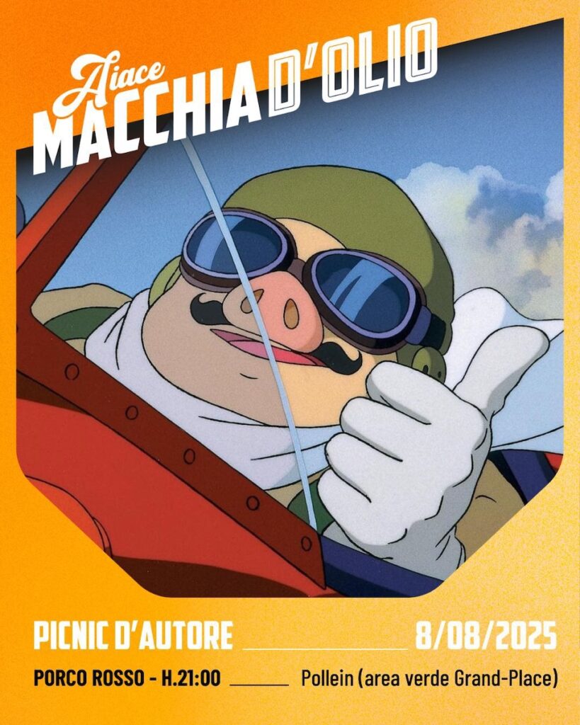 Porco Rosso locandina AIACE a Pollein