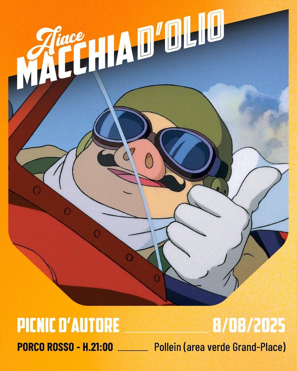 Porco Rosso locandina AIACE a Pollein