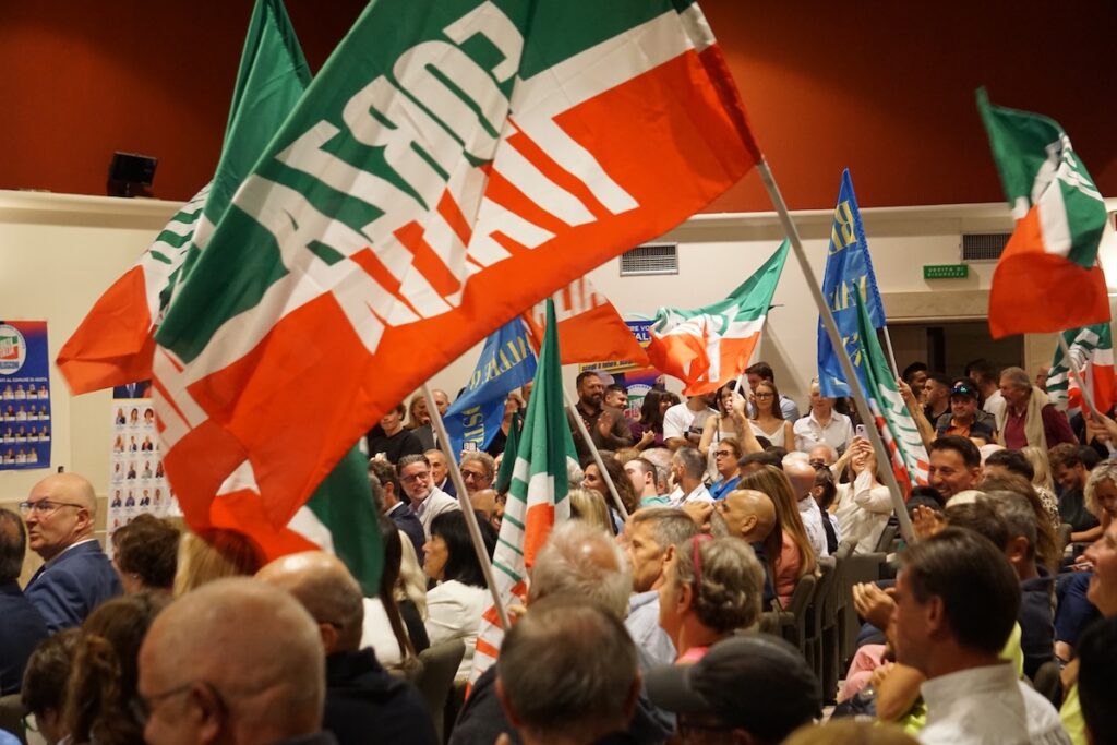 La serata di presentazione delle liste di Forza Italia e La Renaissance