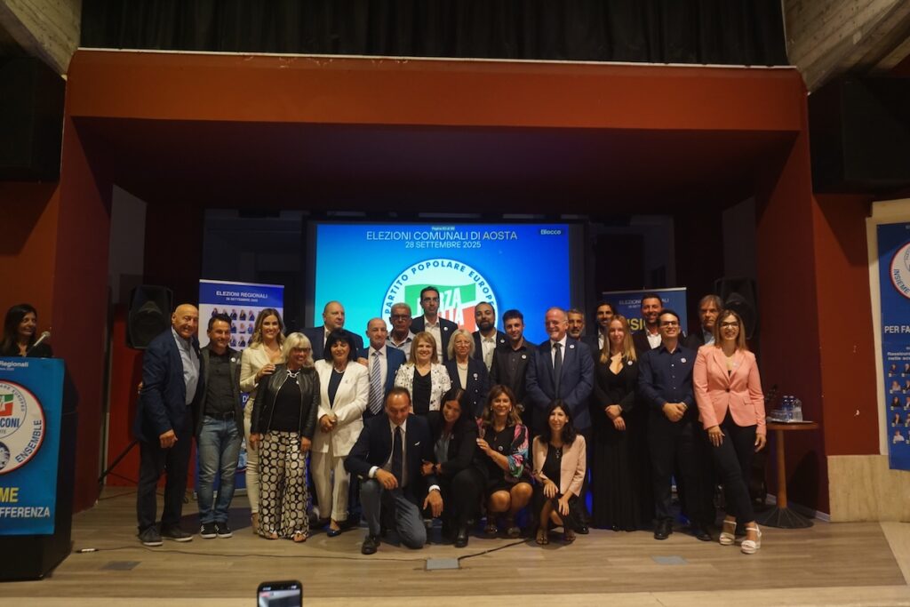 I candidati di Forza Italia alle Elezioni comunali di Aosta 2025