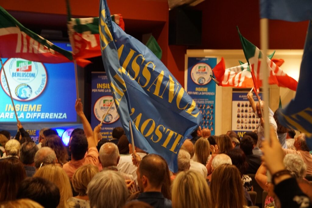 La serata di presentazione delle liste di Forza Italia e La Renaissance