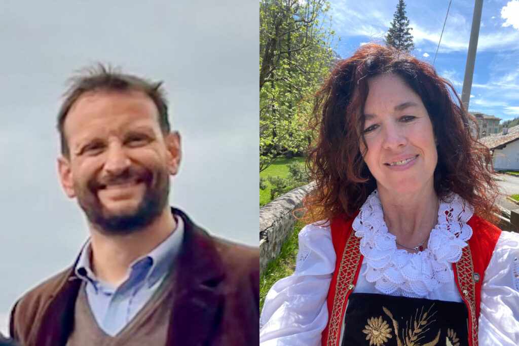 I candidati sindaco e vice di Gressoney-La-Trinité Alessandro Girod e Lydia Favre