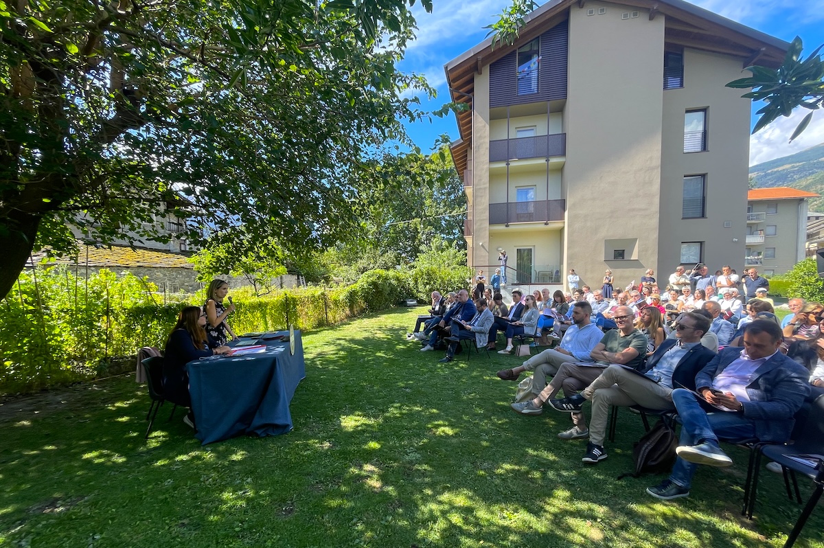 La presentazione del "ticket" Rocco/Fadda per il Comune di Aosta