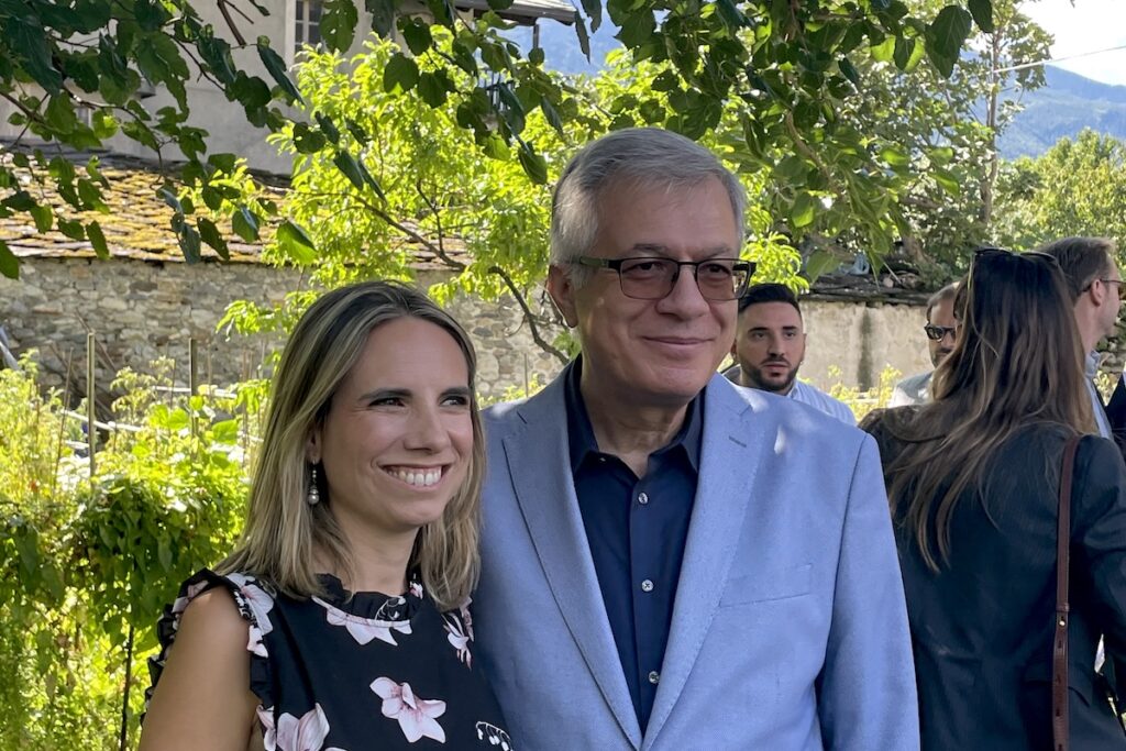I candidati Vicesindaca e Sindaco di Aosta Valeria Fadda e Raffaele Rocco