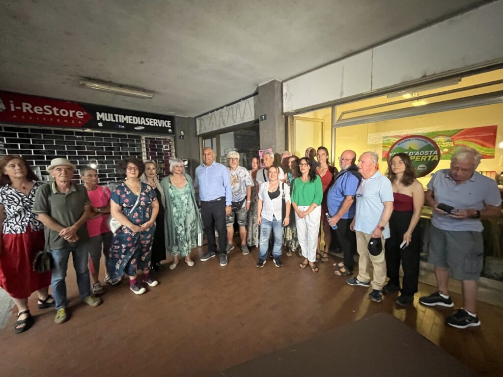 i candidati di Vda Aperta alle comunali di Aosta