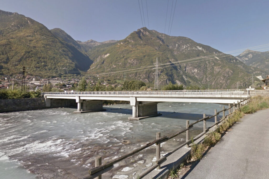 Il ponte sulla Dora Baltea tra Verrès e Issogne
