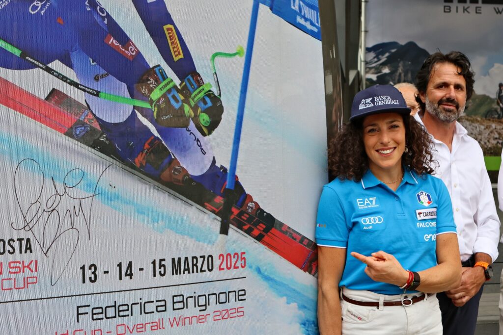 La Thuile piazzetta Menel Federica Brignone