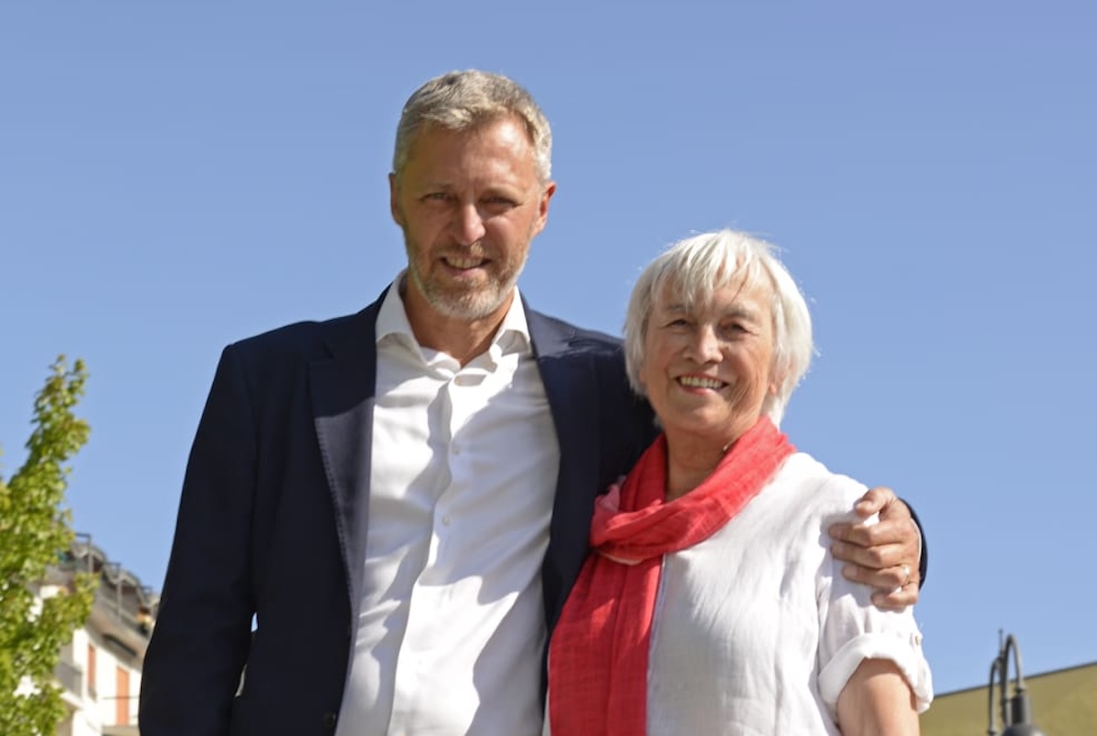 Saint Vincent Francesco Favre candidato sindaco e Maura Susanna candidata vicesindaca