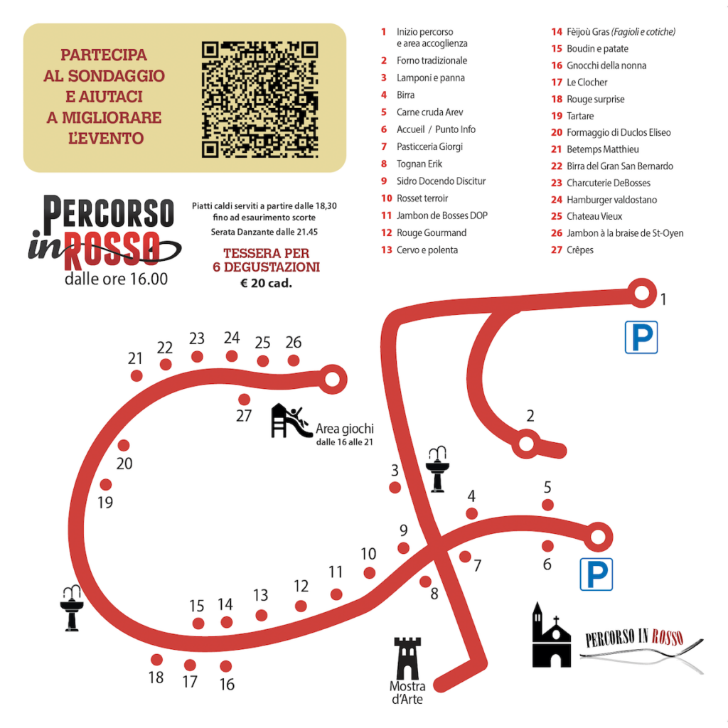 Il Percorso in Rosso a Saint-Rhémy-en-Bosses