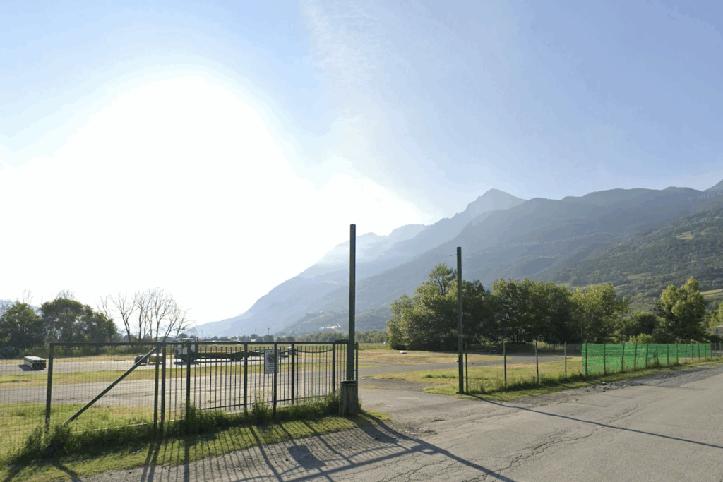 La pista di rotellistica ad Aosta, nell'area di Montfleury