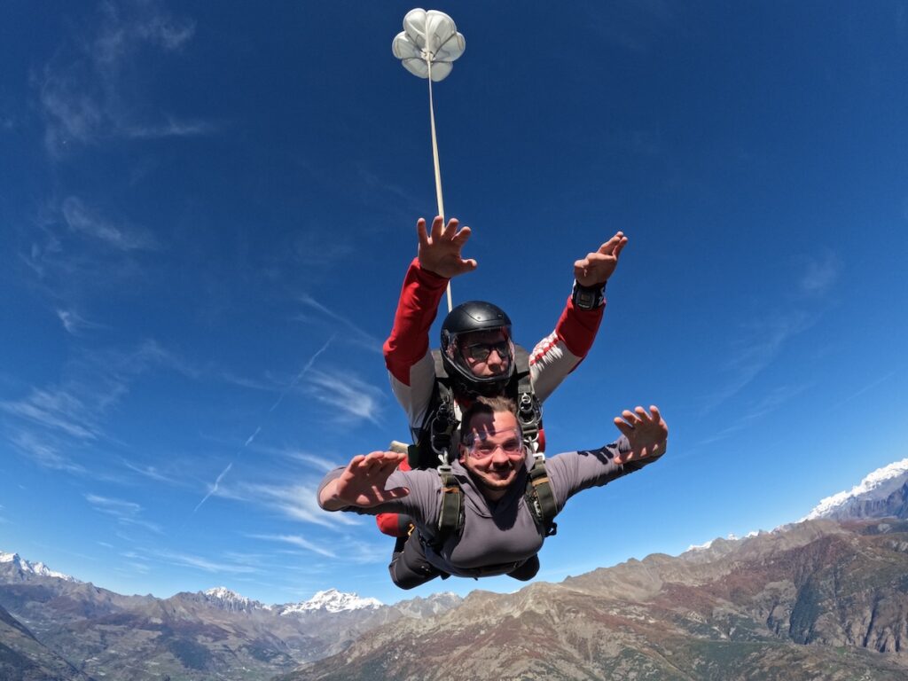 lanci paracadutismo in Valle d'Aosta