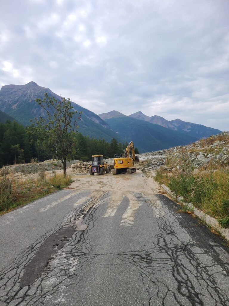 lavori frana Bionaz
