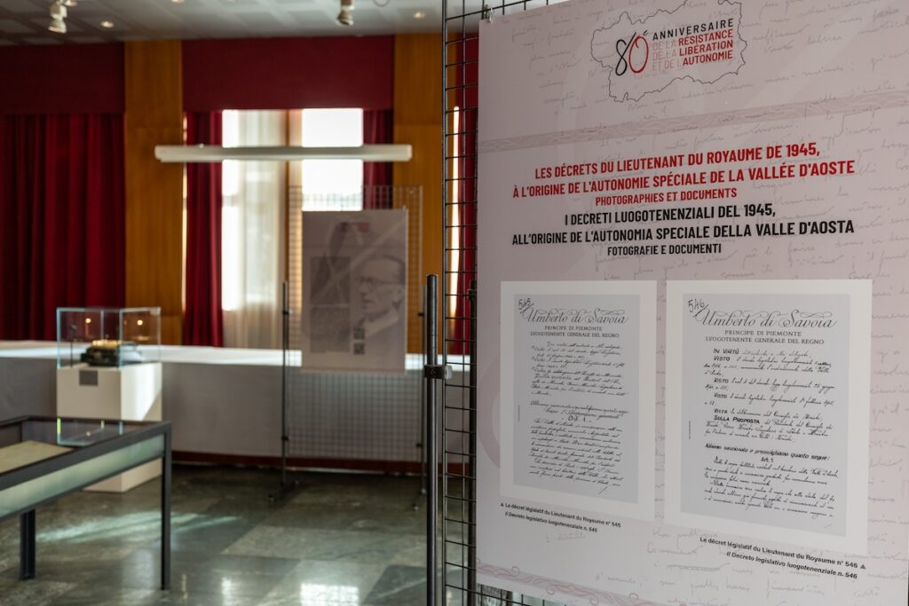 La mostra sui Mostra Decreti Luogotenenziali - Foto Ufficio Stampa Regione Autonoma Valle d